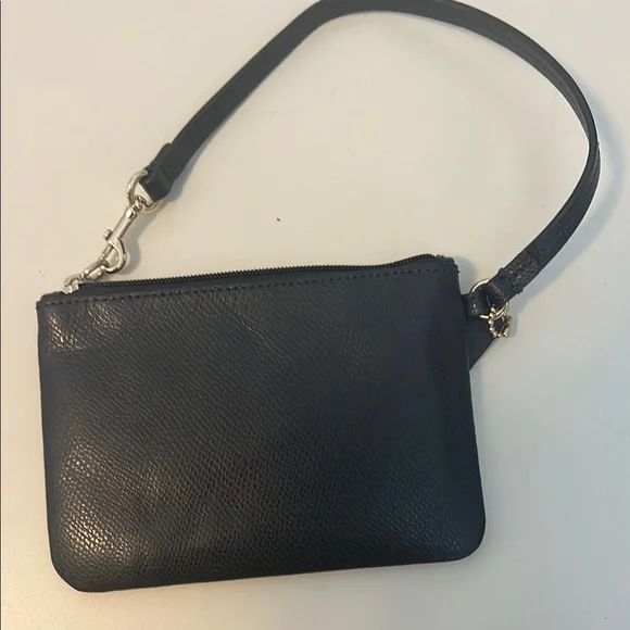Coach Dark Navy Leather Wristlet/wallet - Picture 5 of 10